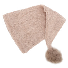 Chapeau pour séance photo bébé 0-1 mois beige clair 30 cm laine