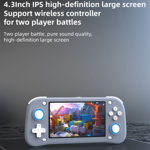 XF43 Retro Handheld Game Console 4,3 inch IPS-scherm Wit 2