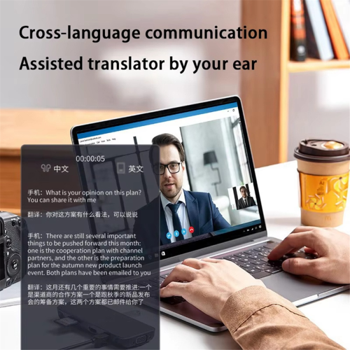 Óculos de tradução AI Bluetooth inteligentes simultâneos 2