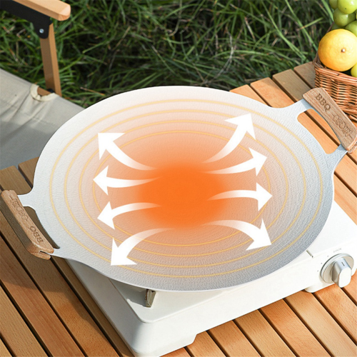 Αντικολλητικό τηγάνι BBQ Grill, Binaural Design, για μαγείρεμα σε εξωτερικό χώρο, 2
