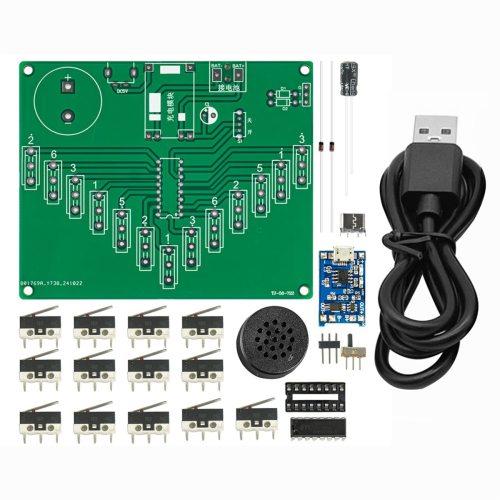 Peças eletrônicas do kit DIY Kalimba