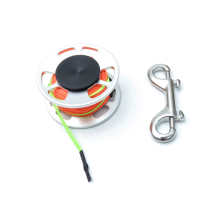 Scuba Finger Reel, Aluminium Compact Spool Reel Doppelschnalle,B