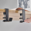5 Pcs Single-Layer Locking Tisch Haken Student Tasche Haken Weiß 4