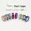 8 τεμάχια ταινία κάλυψης Rainbow Arts Διακόσμηση σπιτιού/γραφείου Ισχυρό ιξώδες 5