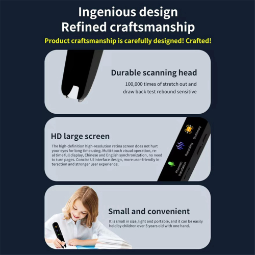 Smart Voice Scan Translator Pen Multifunktionsübersetzung Echtzeit 1