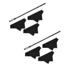 Conjunto de panos de limpeza para ferramentas de limpeza de instrumentos musicais de sopro e haste de limpeza de flauta