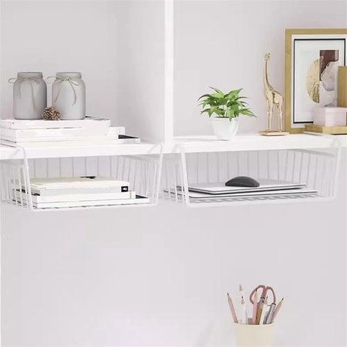 1PC Küche Organizer Regal Unter Tisch Hängen Net Korb B 2