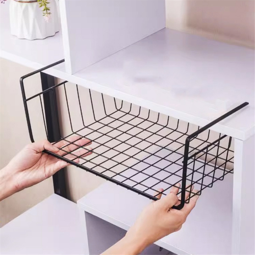 1PC Küche Organizer Regal Unter Tisch Hängen Net Korb B 1