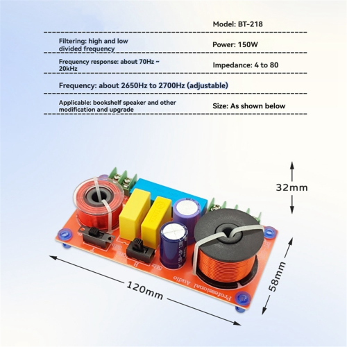 Hifi Frequentieverdeler Boekenplank Luidspreker Speciale Crossover 1
