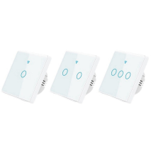 Interruptor de parede Wi-Fi, controle de tela sensível ao toque inteligente