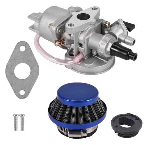 42MM Air Filter+Carburetor Kit for 2 Stroke 47Cc 49Cc Blue