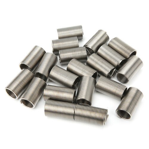 20 pièces d'inserts filetés SUS304 M14 x 1,5 x 3D argentés 1