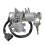 MB482805 Car Ignition Switch Assembly with Lock for LHD 1