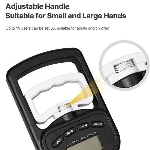 Hand Dynamometer Grip Strength Trainer 396Lbs/180Kg 1