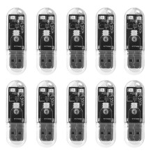 10 ks inteligentných hlasových lámp USB hlasových lámp USB lampa
