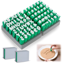 72pcs Alphabet Stamps Set for Clay Pottery Letter Stamps