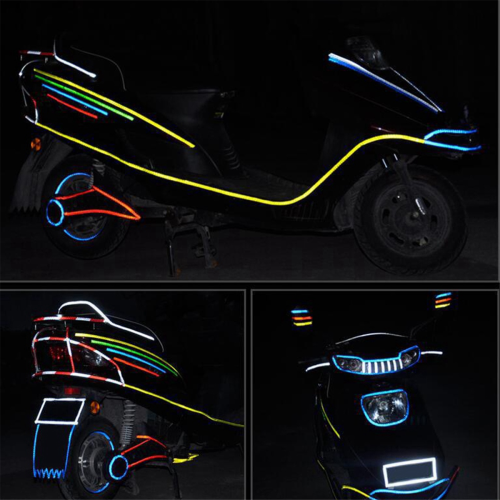 8m PVC Reflective Tape Bicycle Wheels Reflective Sticker Fluorescent 2