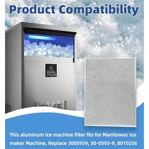 2Pcs Aluminum Ice Machine Filter Fits for Manitowoc Ice Machine 1