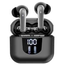 Fones de ouvido com tradução Bluetooth 5.4 em tempo real, preto