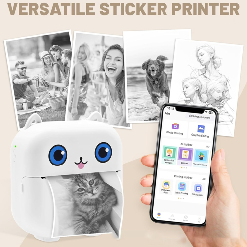 Draagbare Bluetooth thermische inktloze labelprinter 2