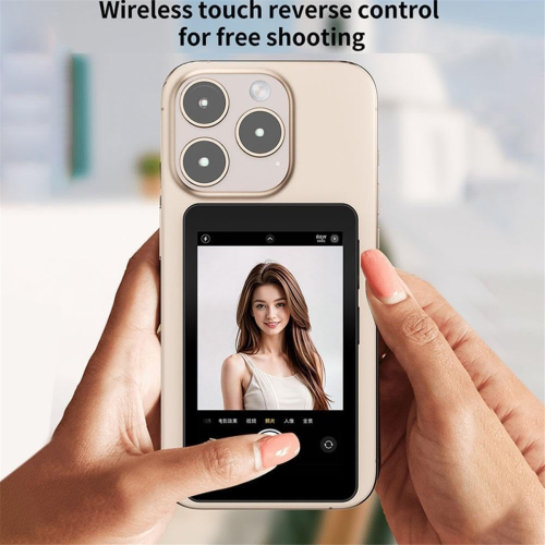 Vlog Selfie Screen,Magnetic Back Camera Bluetooth Remote 2