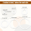 6 Pcs Circle Quilting Acrylic Template 1/2/3/4/5/6 Inch Circle Ruler 2