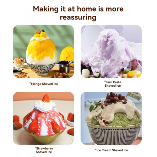 Manual ice crusher with ice tray
Portable handheld ice maker
Shaved ice maker 1