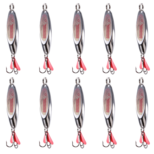 10 stuks 7g Spinner Lepel Forelvislokmiddel Hard Bait Sequins Spinner