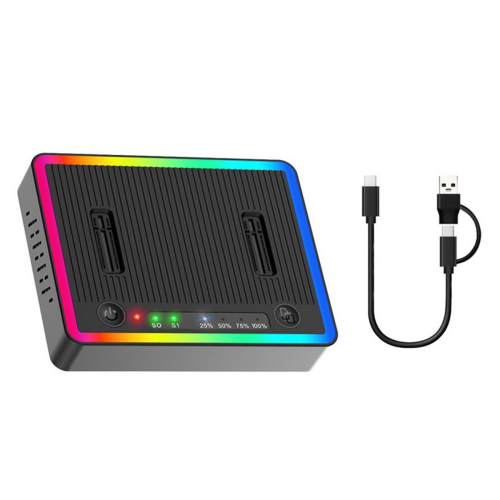 M.2 Duplicator Dual-Bay USB C Dock for NVMe PCIE NGFF SSD