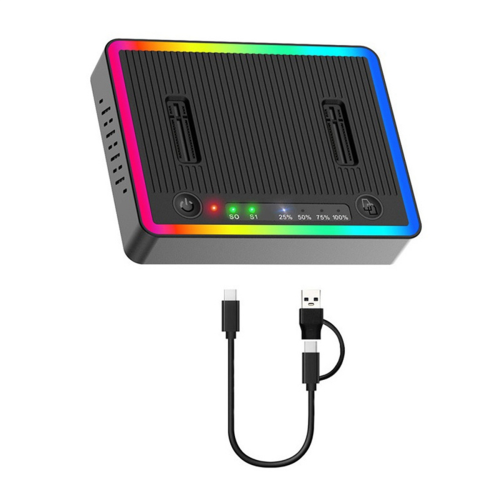 M.2 Duplicator Dual-Bay USB C Dock for NVMe PCIE NGFF SSD 1