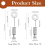 20Pcs Suture Positioning Needles,2 Size Leather Hand Sewing Position, 2
