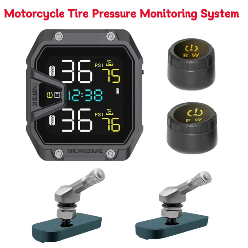 Motorcycle TPMS with 2 Sensors IP65 Waterproof Wireless B 1