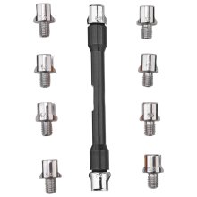 Motorcycle Handle Spoke Wrench Set 5.0-6.8 Length 93mm Black