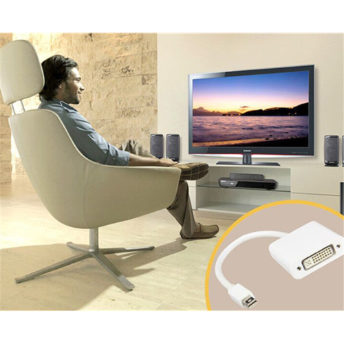 Mini DisplayPort Adapter DVI Dual Link Active USB Power White 2