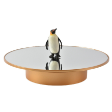 25cm 360 Degree Gold Mirror Panoramic Display Rotating Turntable