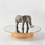 25cm 360 Degree Gold Mirror Panoramic Display Rotating Turntable 2