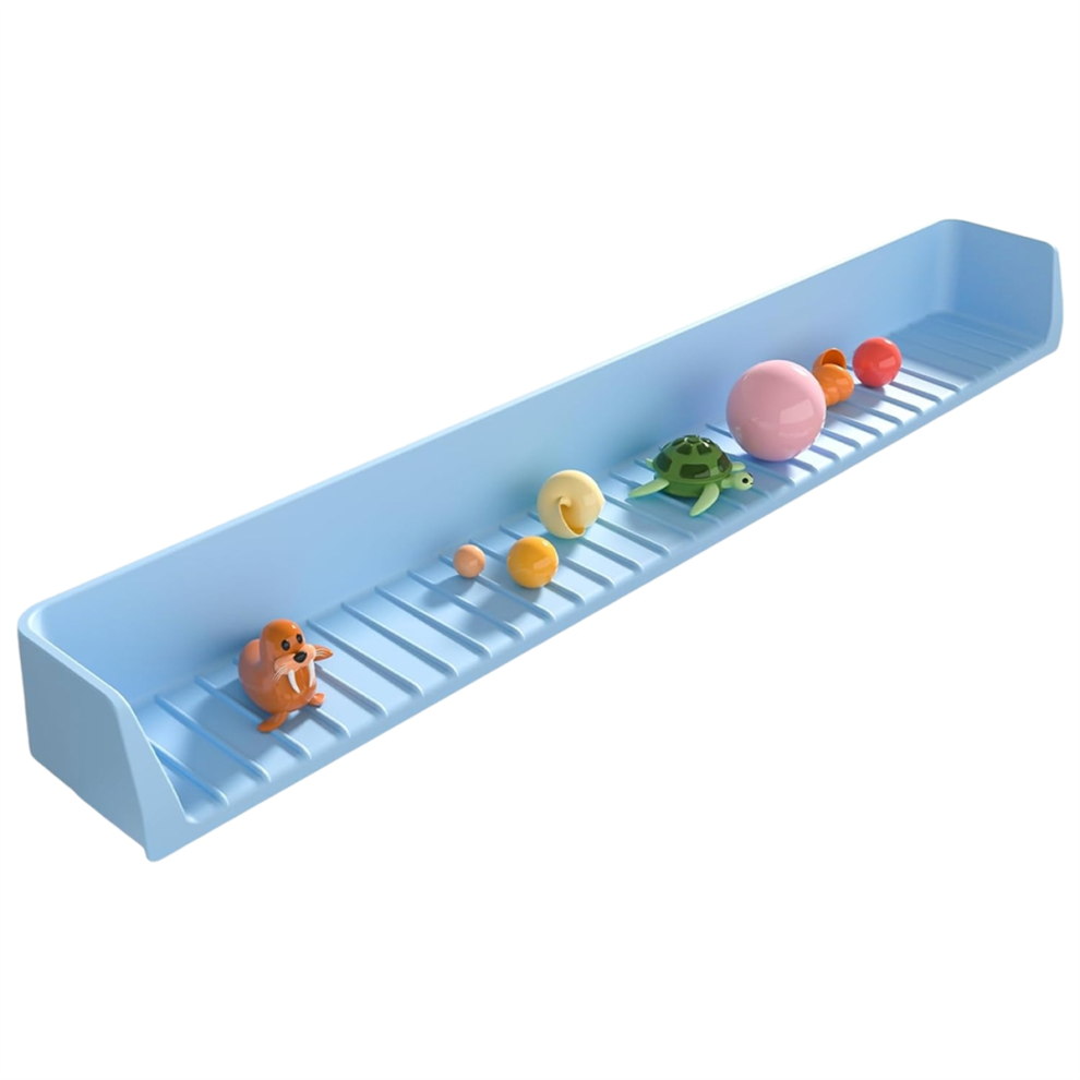 Splash Guard For Bathtub Kids Silicone Water Splash Guard Blue