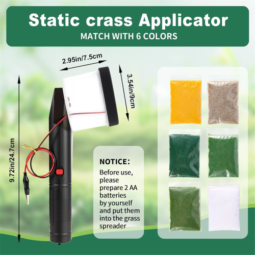 Mini Static Grass Applicator Flocking Kit
Static Grass Applicator Flocking Kit 1