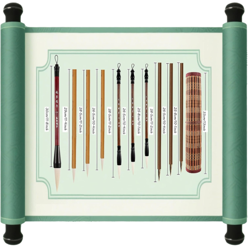 10-Piece Chinese Calligraphy Brush Set Writing Brushes 2