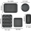 Kitchen 5-Piece Nonstick Bakeware Set - Round/Square Cake Pans 5