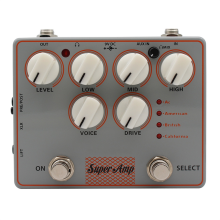 Preamp/Direct Box SUPER AMP 4-Box Simulation DI Headphone AUX