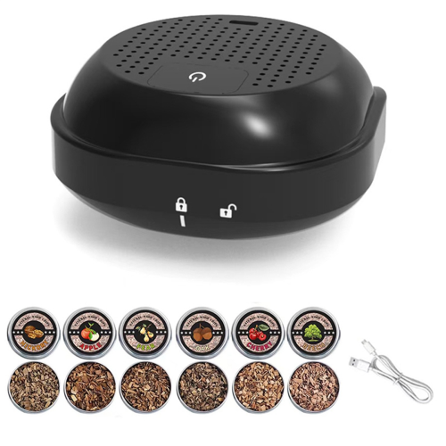 Electric Cocktail Smoker Kit Rechargeable One-Button