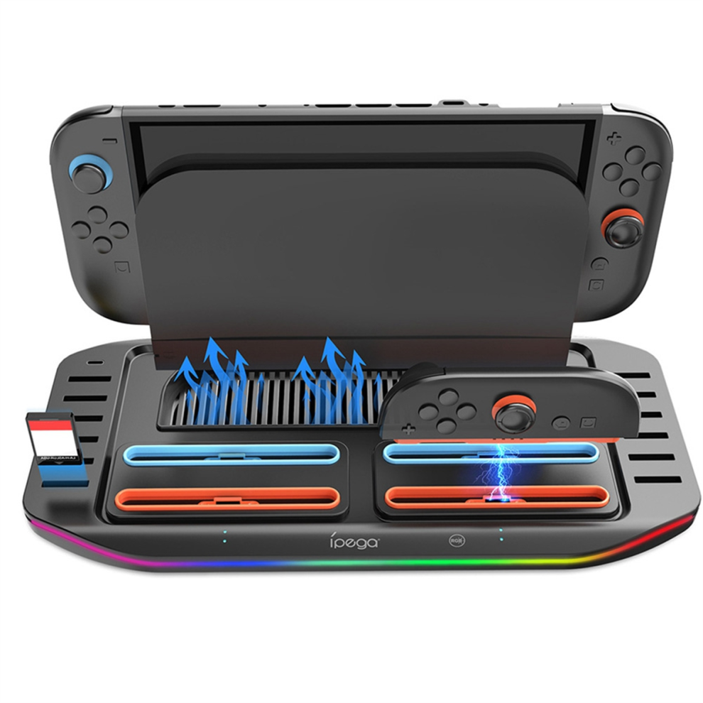 Charging Dock For Switch 2 Joy Con2, Rgb Docking Station Black 4713813130081