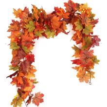 Artificial Maple Leaf Garland Autumn Decoration