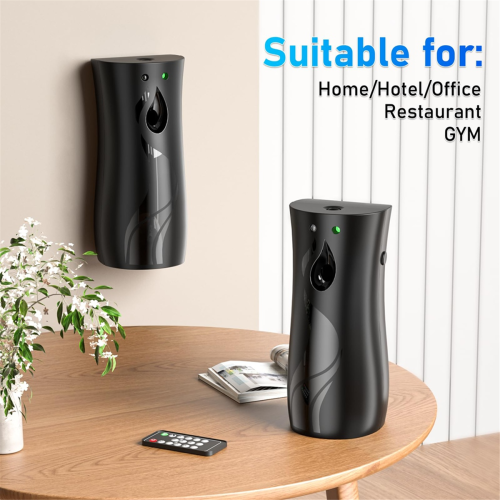 Automatic Air Freshener Spraying Dispenser Remote Black 1
