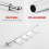 12 Inch Valet Rod for Closets Pull Out with 4 Hooks 5