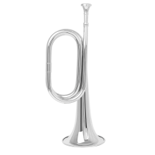 Trumpet Musical Instrument Small Brass Bugle for Orchestra Silvery