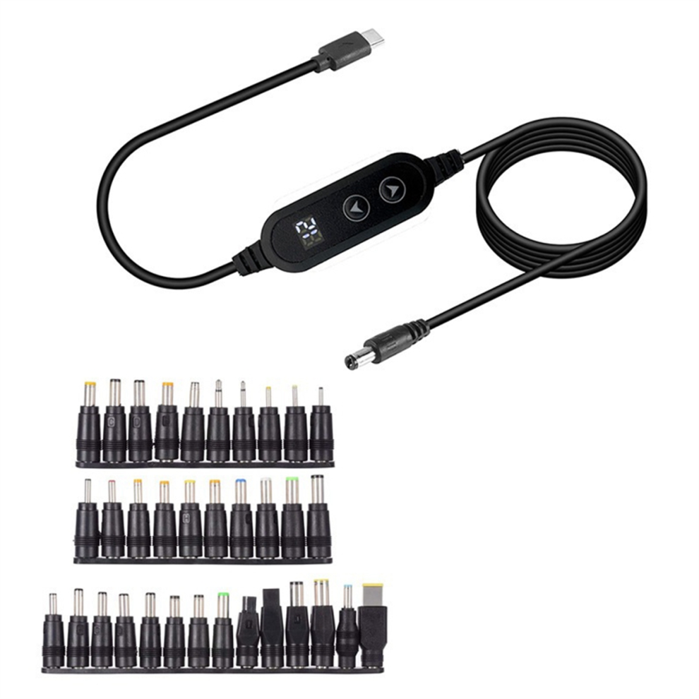 Usb C To Dc Boost Cable 5V/9V/12V/15V/20V Adjustable 4713813133983