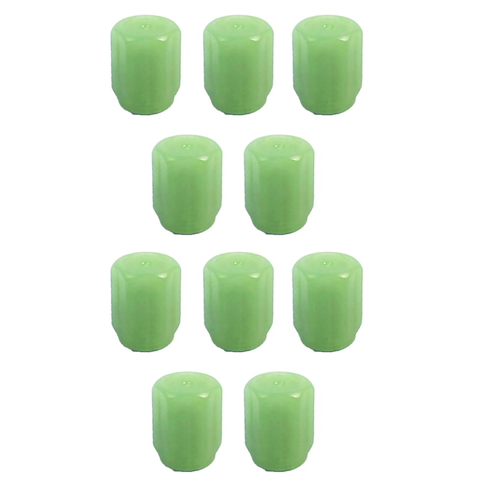 10pcs Luminous Valve Stem Cap Car Tire Valve Cap Green-image-OPC-PJT2PBH-NEW