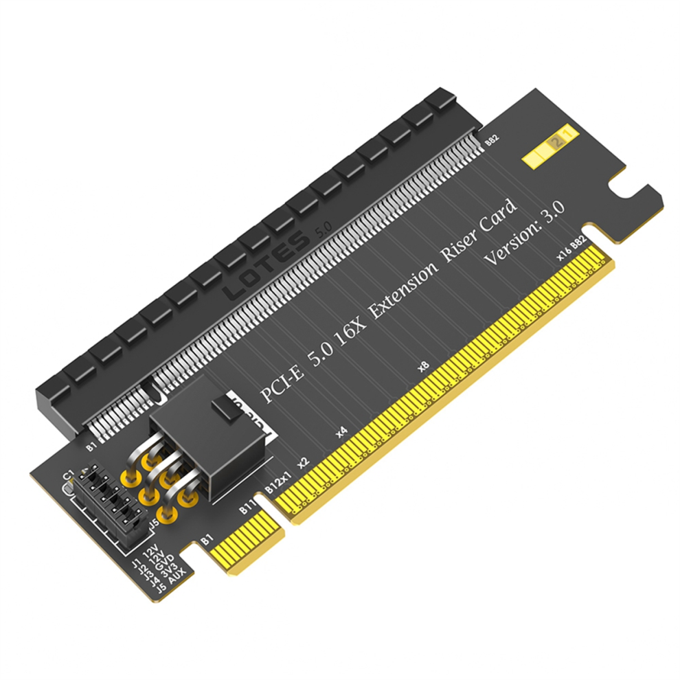 Pci-E 5.0 16X To X16 180Degree Converter Adapter Card Pcie Riser Card 4713813118171